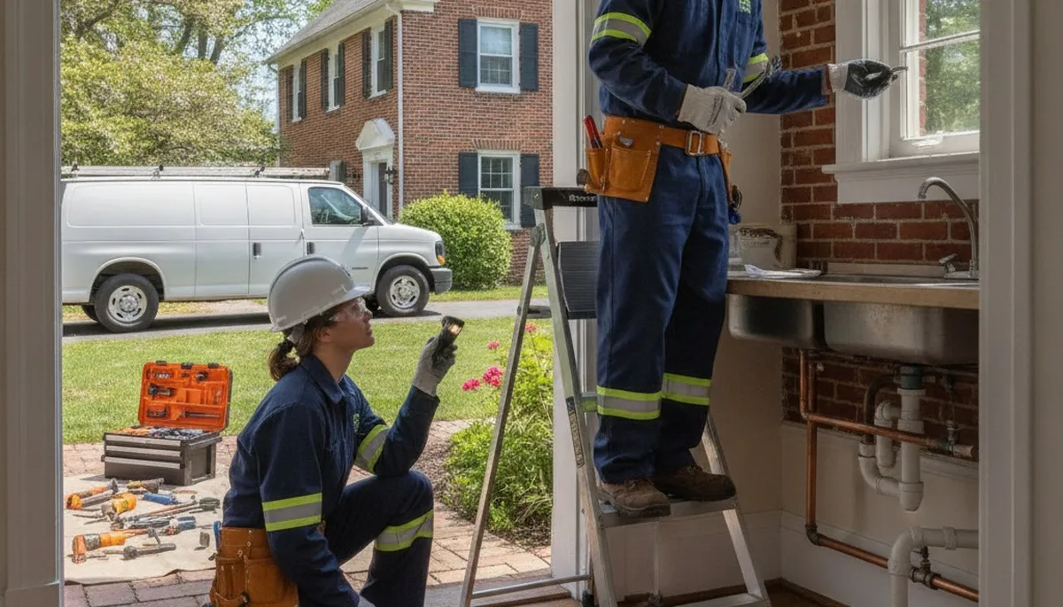 Professional plumbing repair service in Harrisburg, PA for residential and commercial leaks