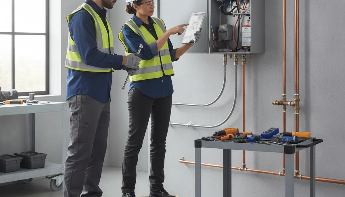 Tankless water heater installation by Harrisburg, PA plumbing repair experts