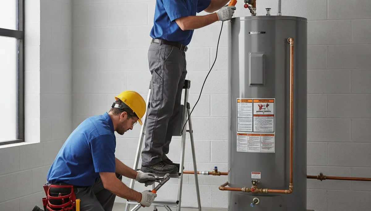 Water heater repair technician serving Harrisburg, PA for reliable plumbing service